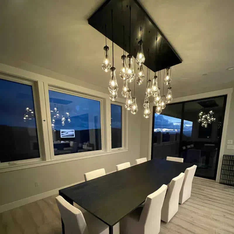 RAFZ Glass Linear Chandelier 72"