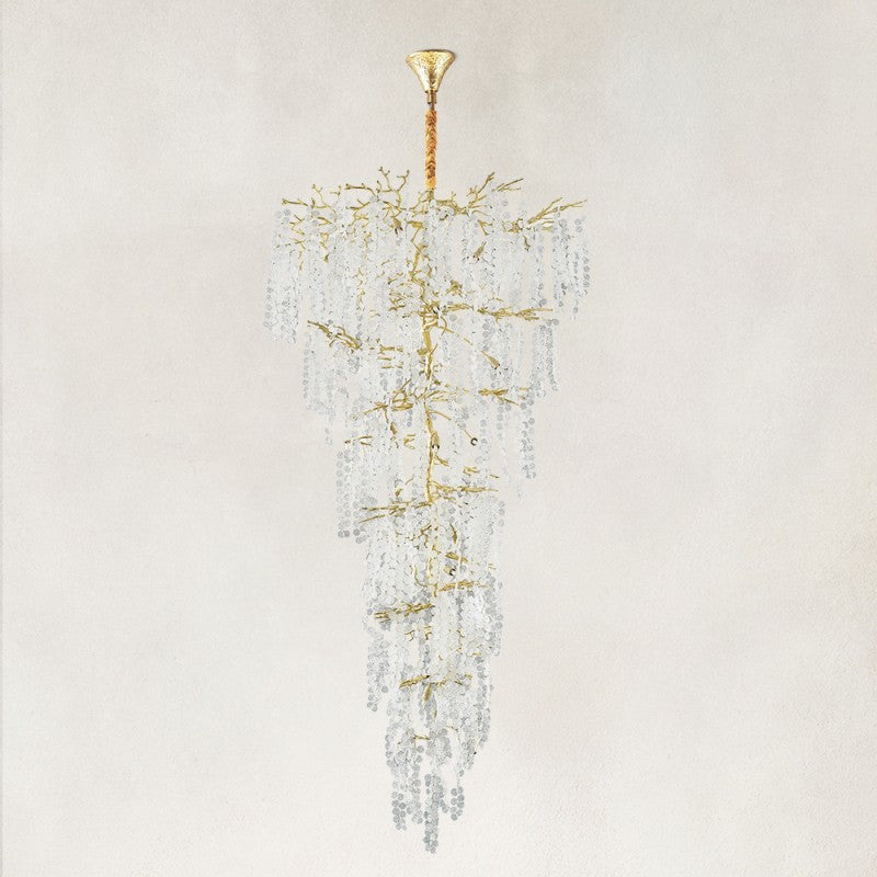 Shira Crystal Tree Branch Linear Chandelier 95"H