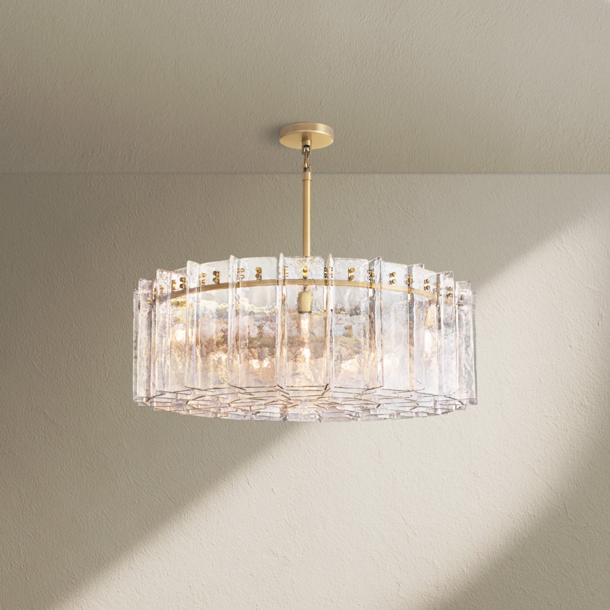 Lafz Clear Glass Round Chandelier 36"48"