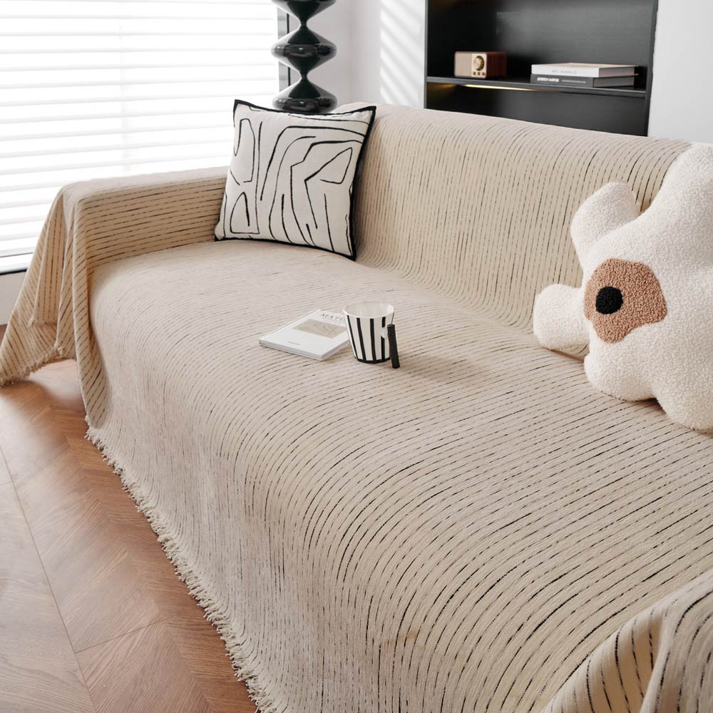 Soft Line Chenille All-Season Sofa Durable Protection Throw Couch Cover