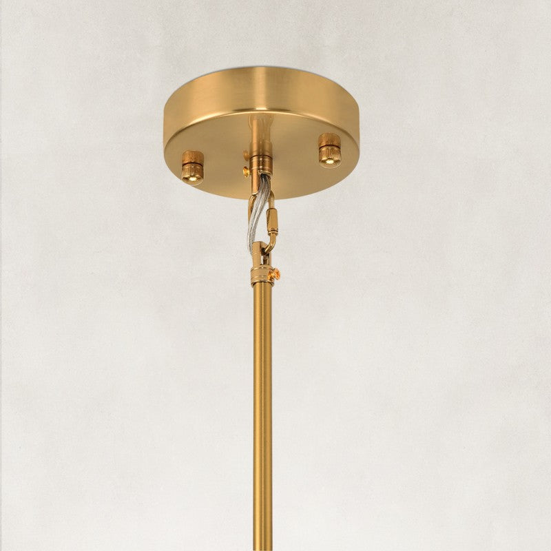 Solara Alabaster 2-Tier Round Pendant 13"D