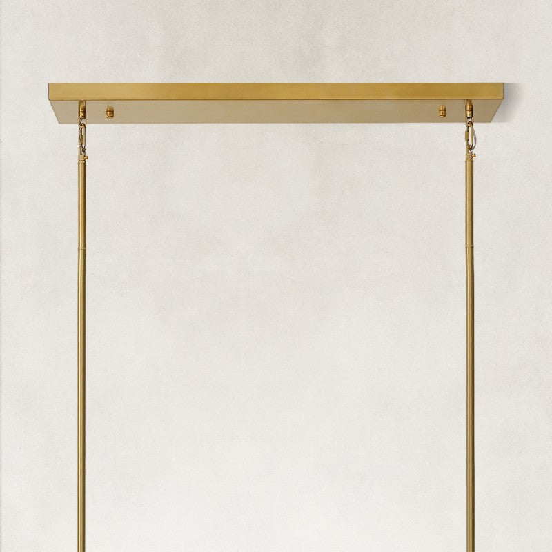 Solenne Alabaster Rectangular Chandelier 55"W