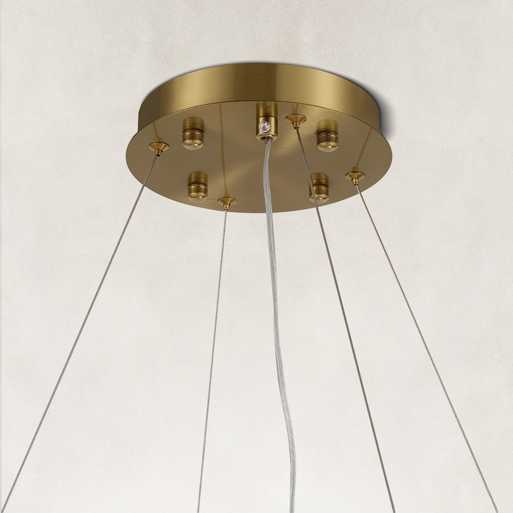 Solis Alabaster Round Chandelier 32"D