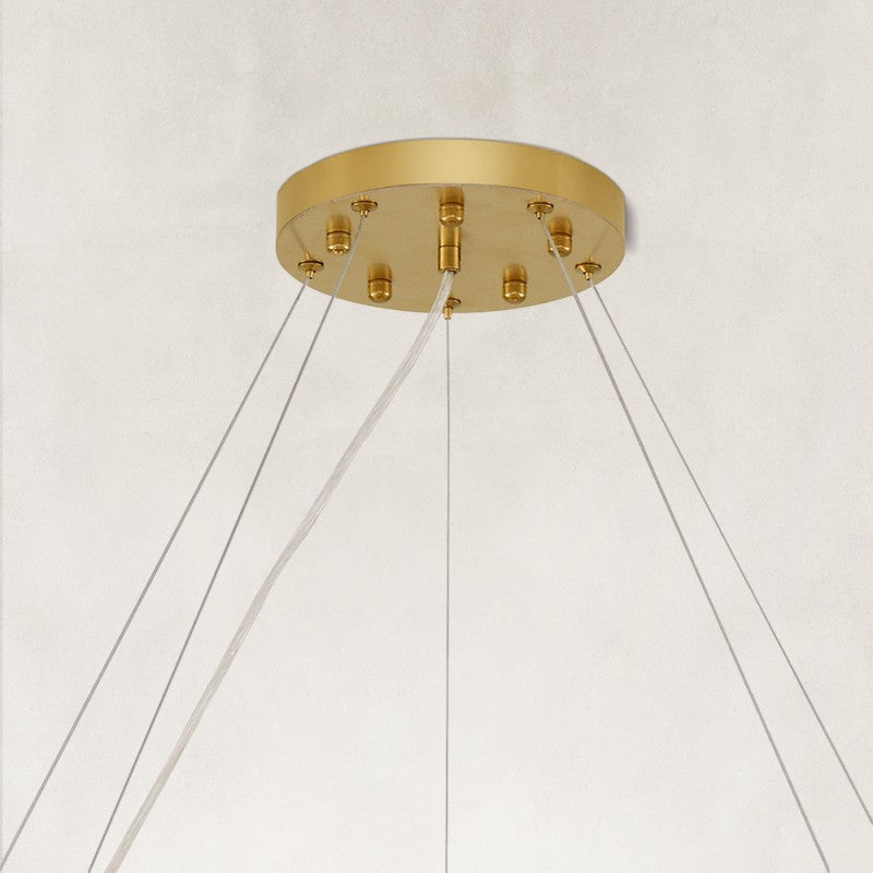 Stello Crystal Strip Round Chandelier 40"D