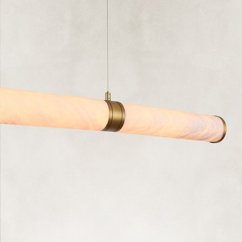Sylva Alabaster Linear Chandelier 47"W