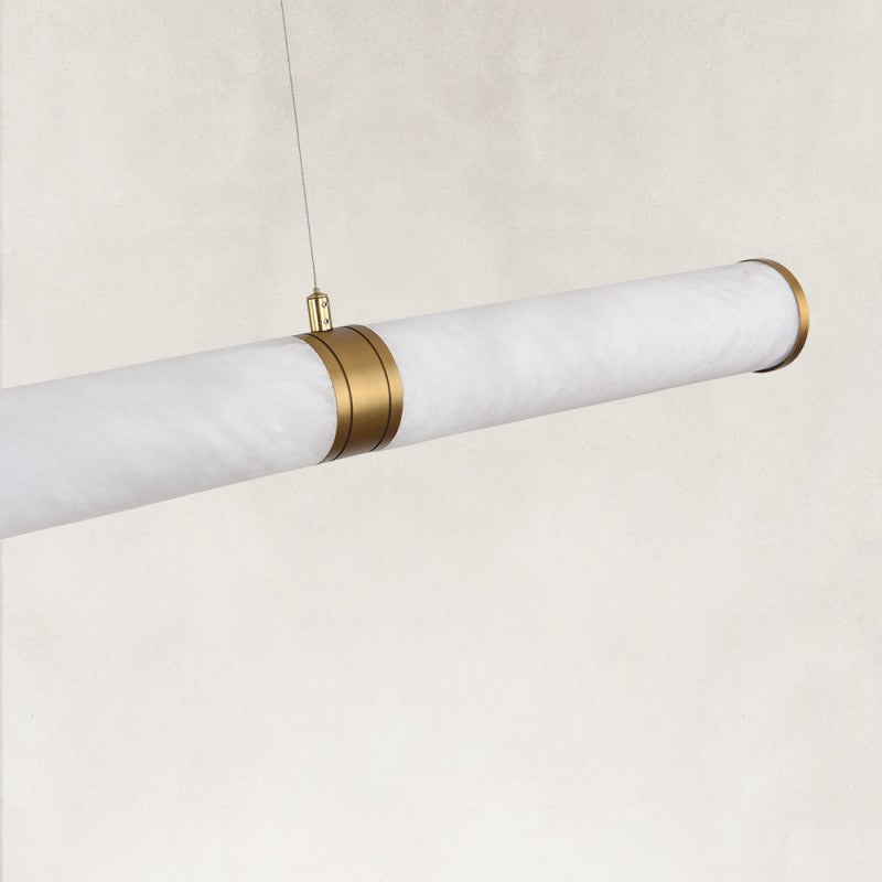 Sylva Alabaster Linear Chandelier 47"W