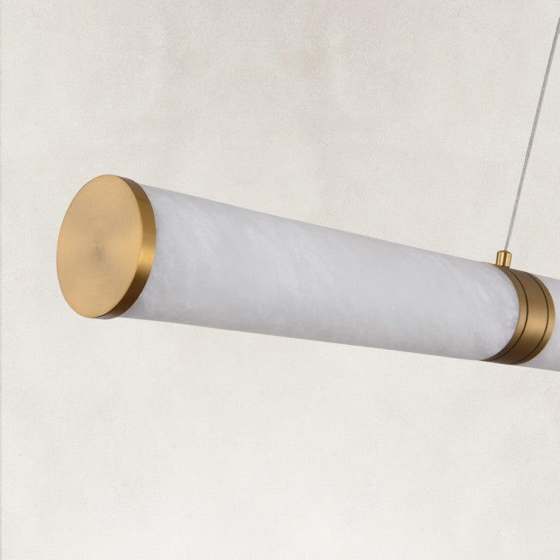 Sylva Alabaster Linear Chandelier 47"W