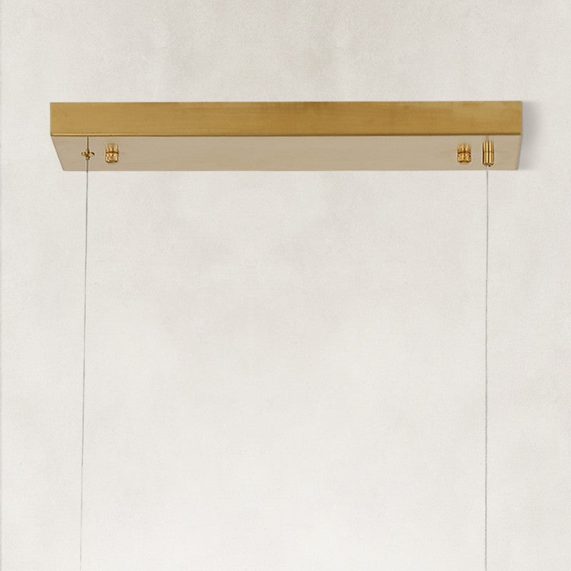 Sylva Alabaster Linear Chandelier 47"W