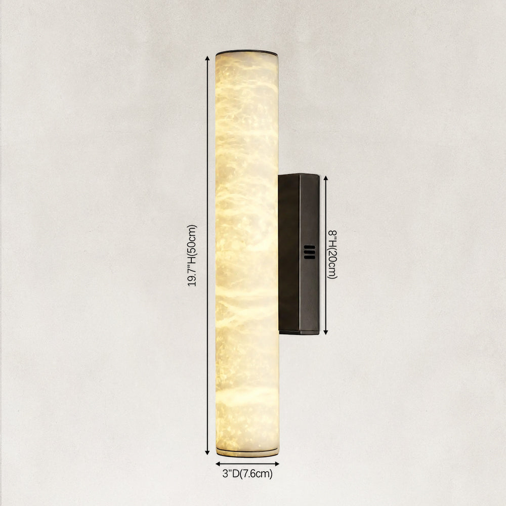 Sylva Palladian Alabaster Wall Sconce 20"H