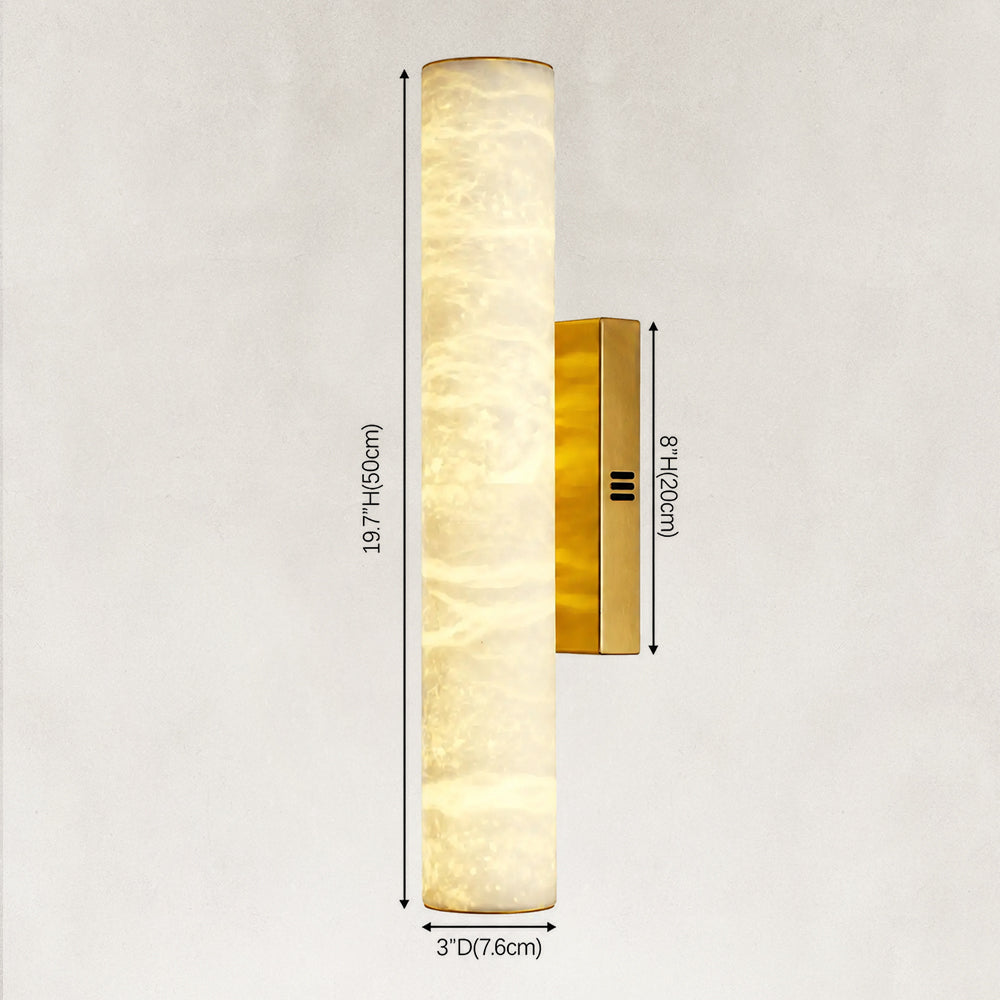 Sylva Palladian Alabaster Wall Sconce 20"H