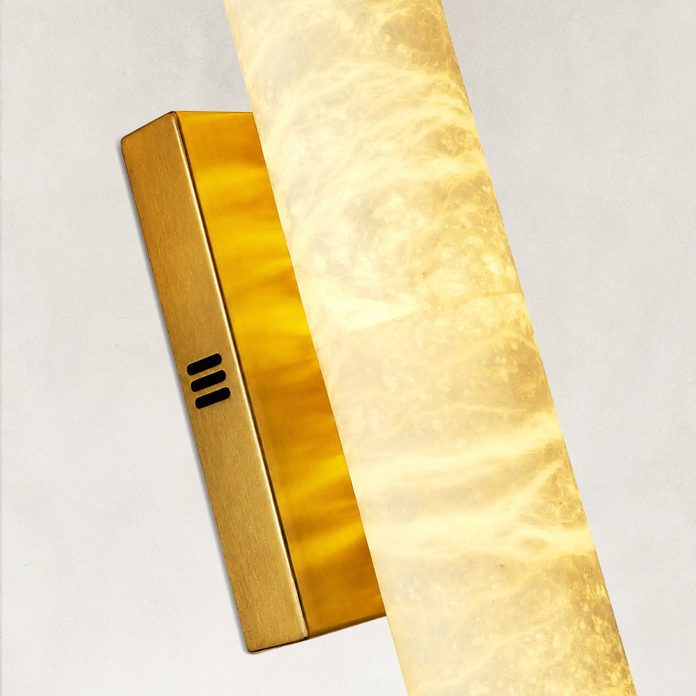 Sylva Palladian Alabaster Wall Sconce 20"H