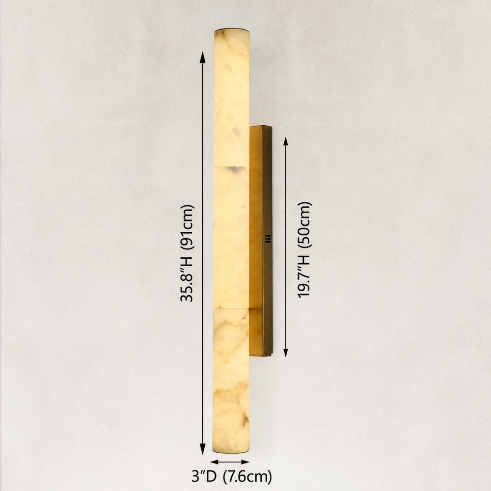 Sylva Palladian Alabaster Wall Sconce