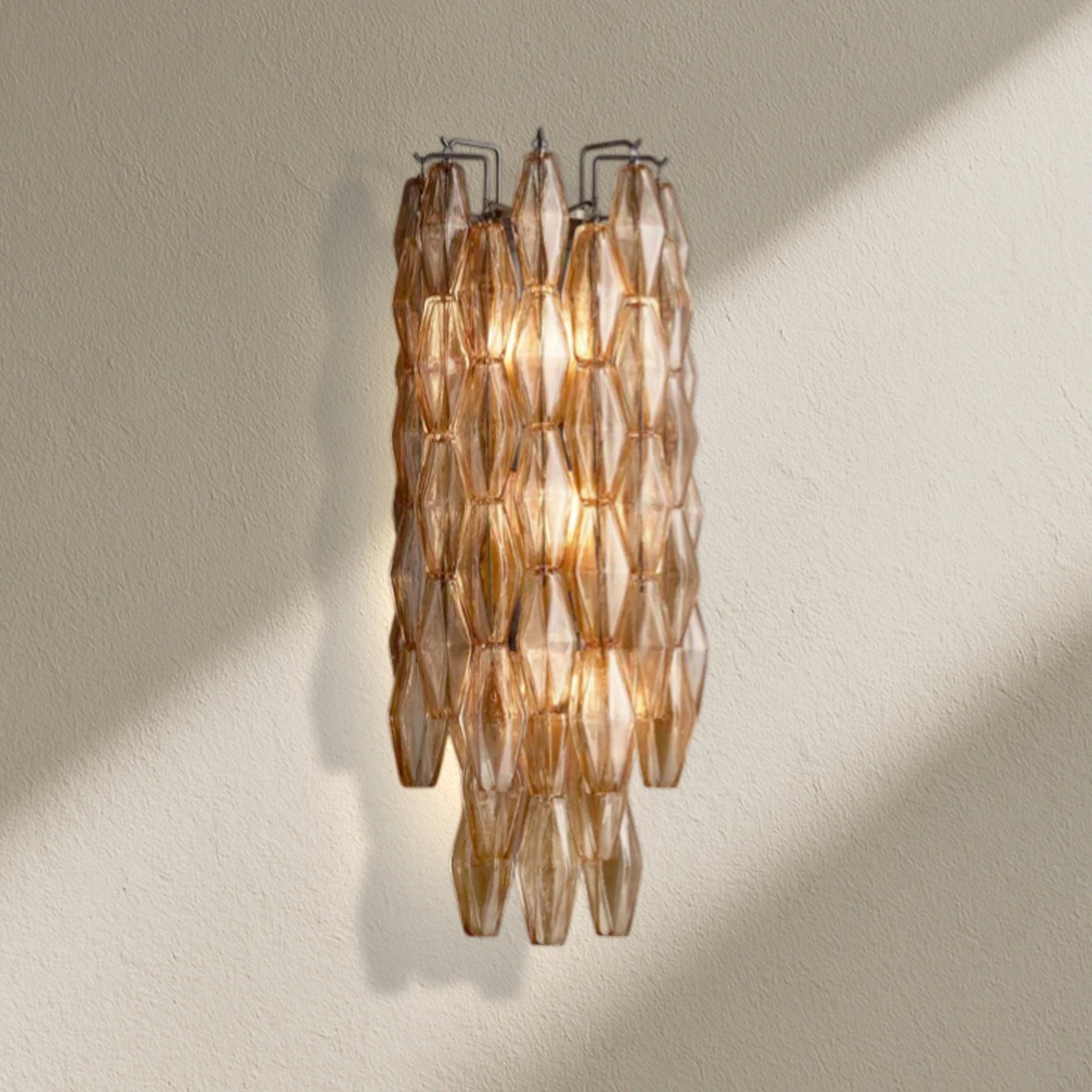 CHRAFZ Glass Short Wall Sconce