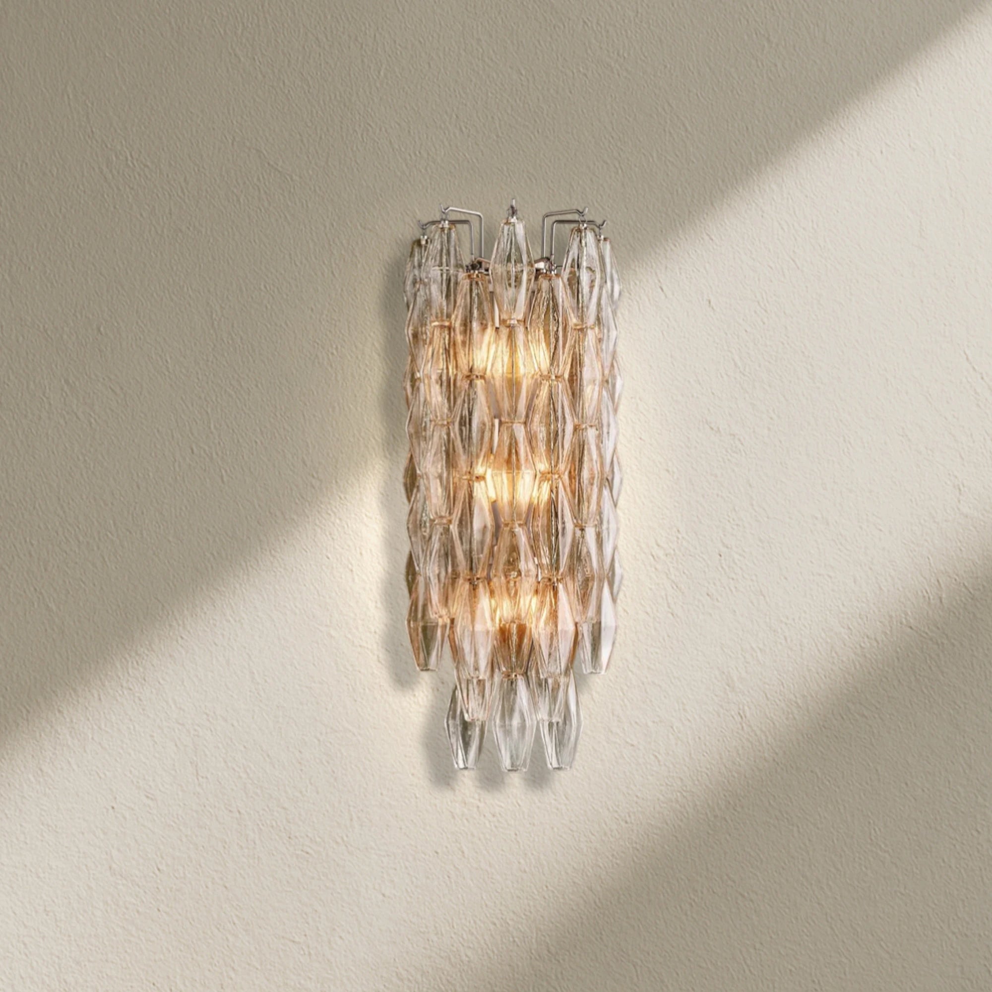CHRAFZ Glass Short Wall Sconce