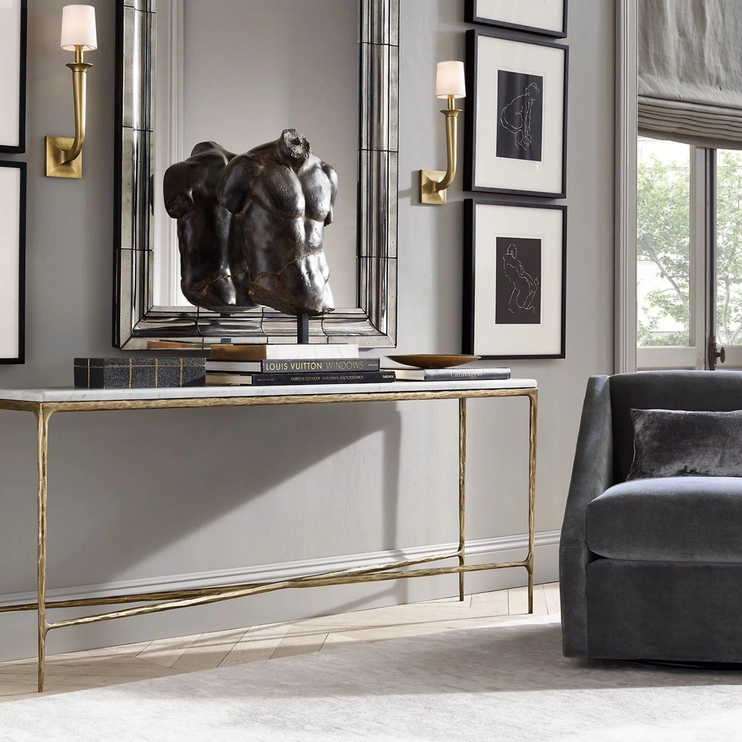 Thadeus Marble Console Table