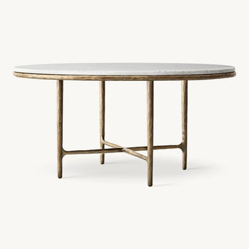 Thadeus Marble Round Dining Table