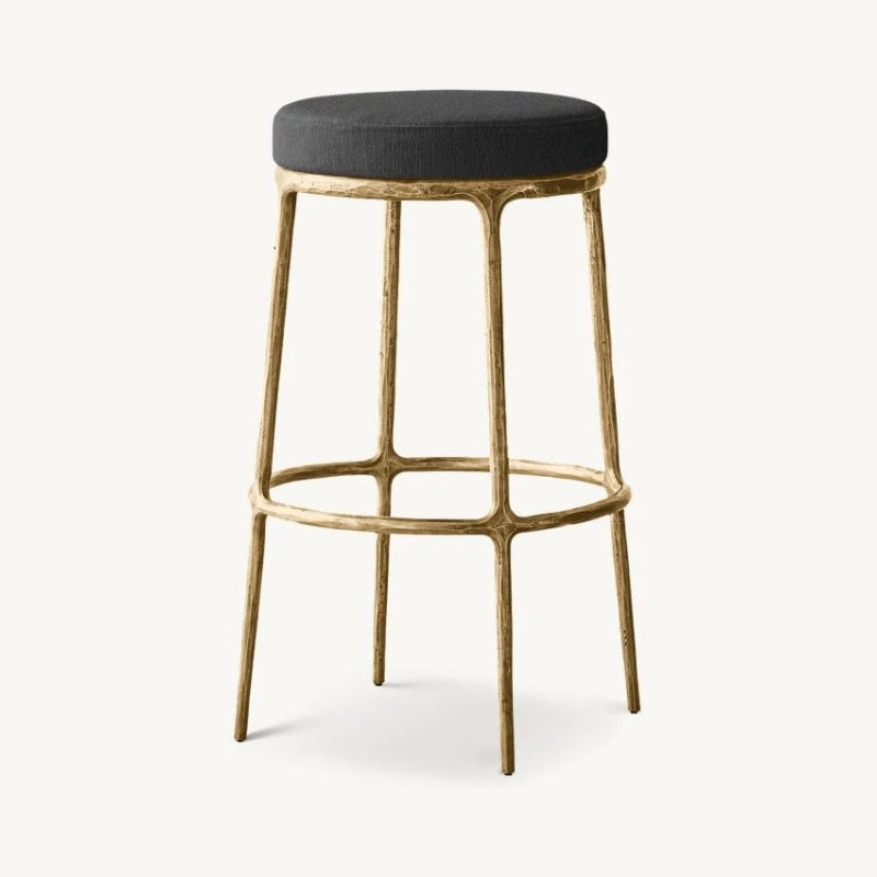 Thadeus Backless Fabric Swivel Bar and Counter Stool Living Room