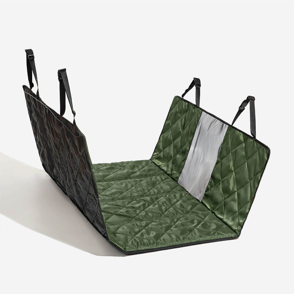 Travel Portable & Waterproof Folding Dog Car Back Seat Bed