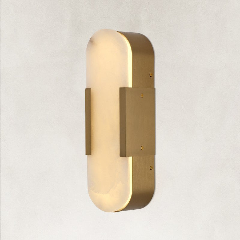 Velo Alabaster Wall Sconce 14"H