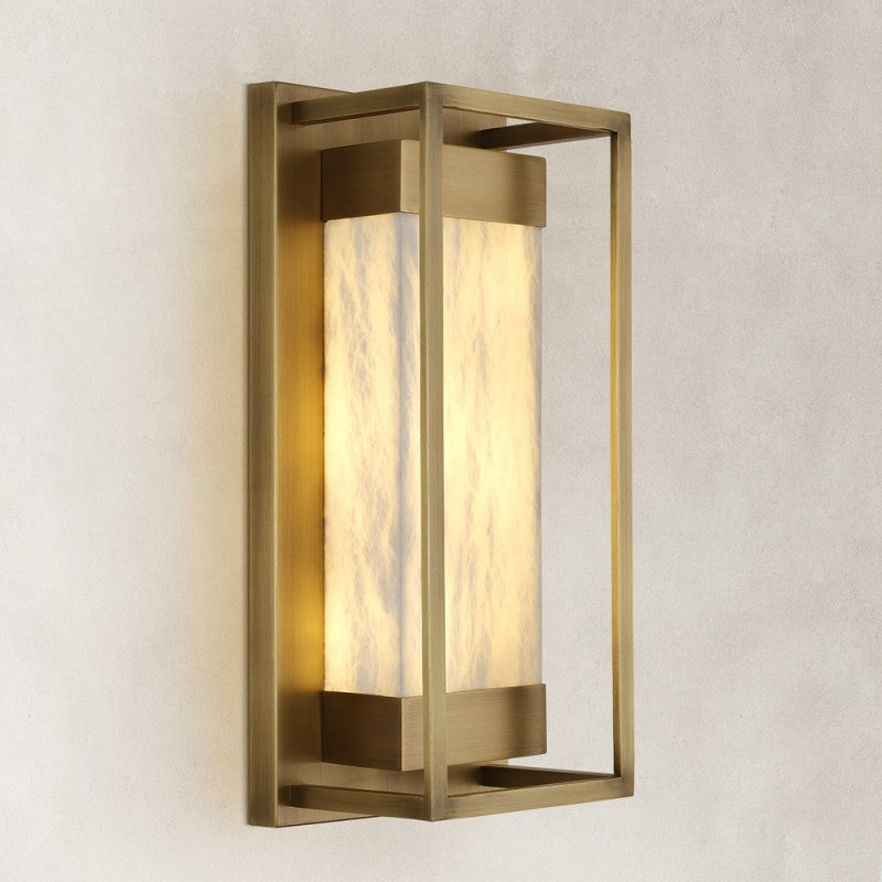 Vero Alabaster Wall Sconce 16"H