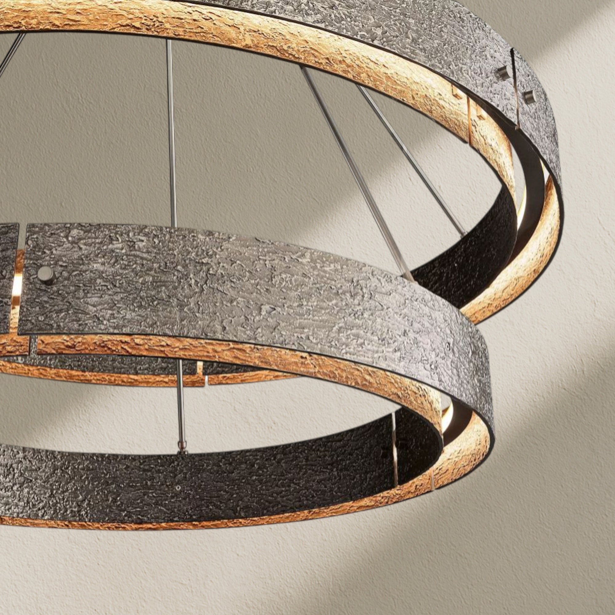 veufz Two-Tier Round Chandelier D 60"