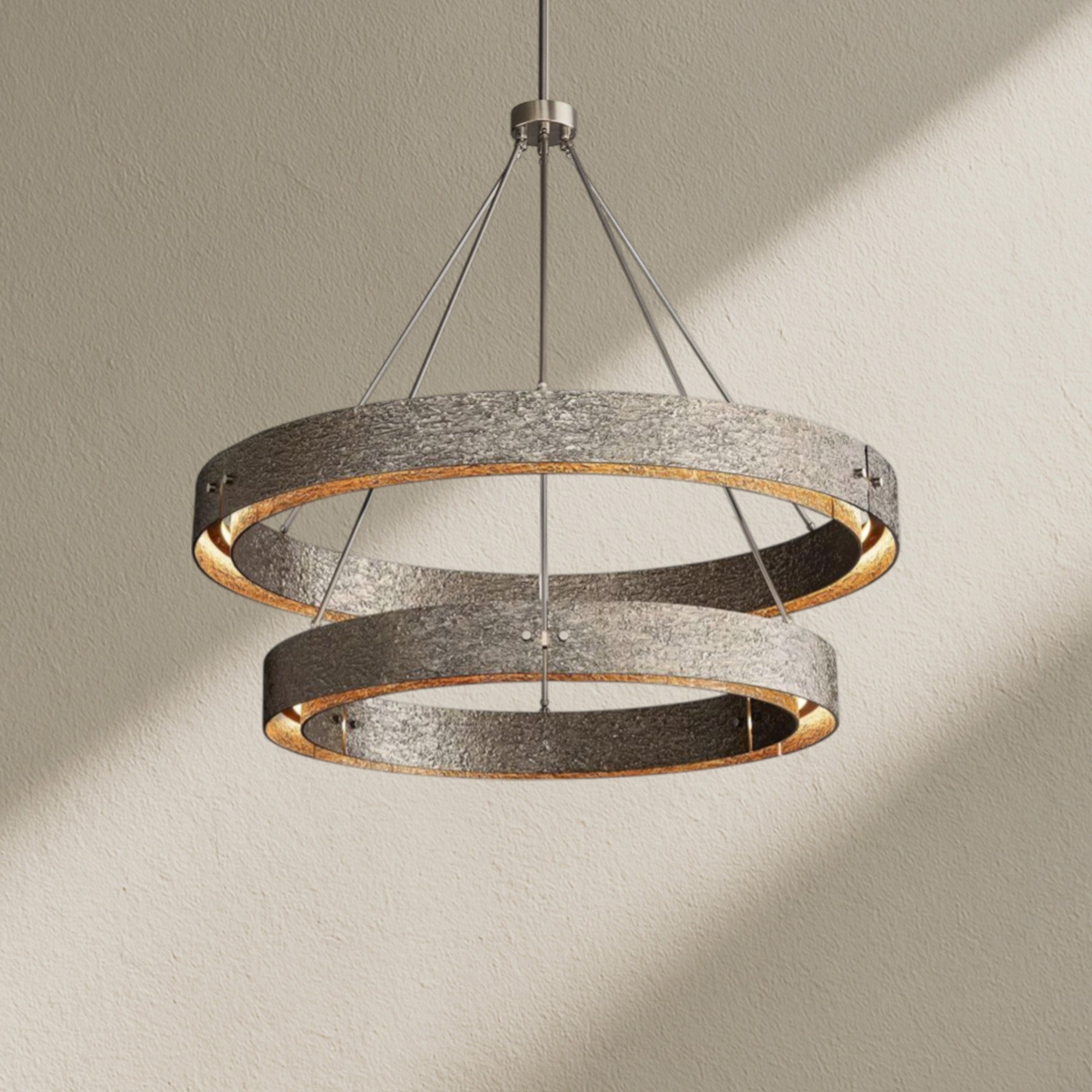 veufz Two-Tier Round Chandelier D 60"