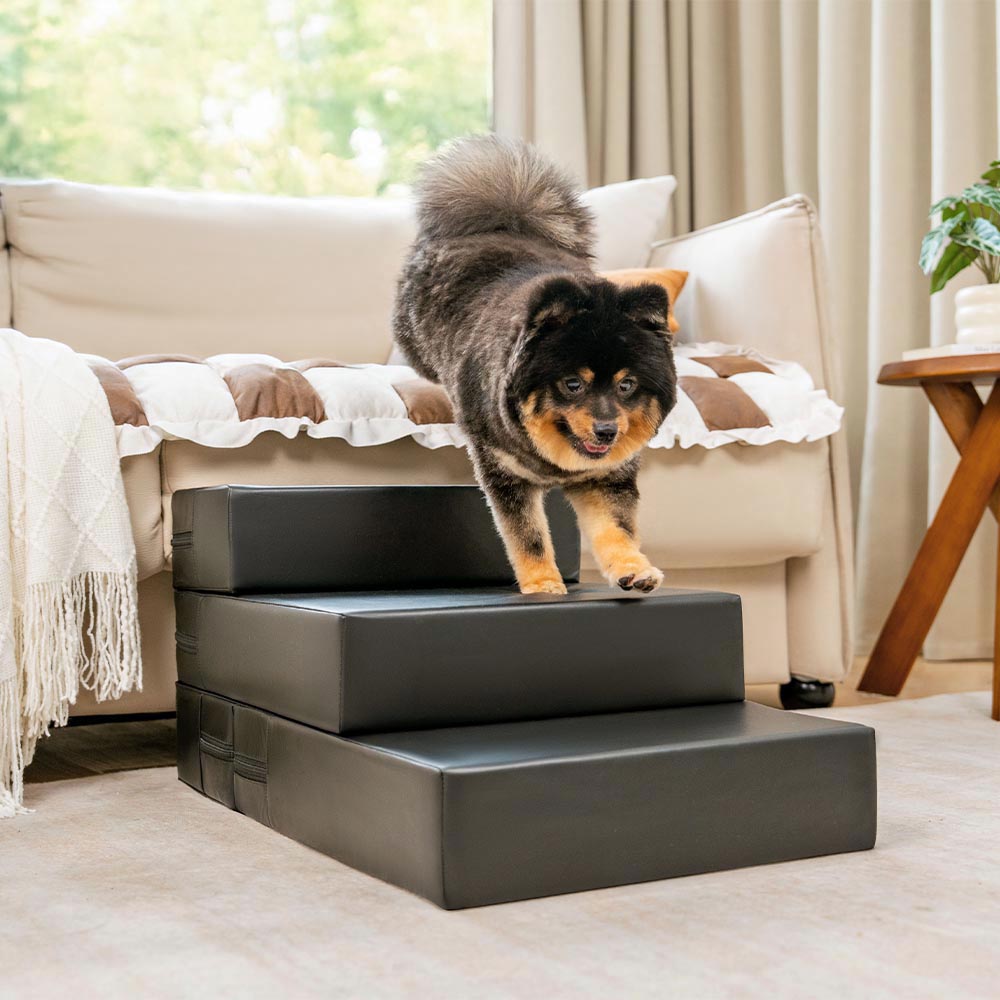 Waterproof Washable PU Leather Modular Multi-Level Pet Stairs