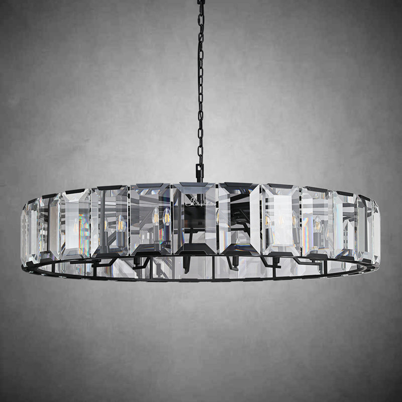 Harfz Crystal Round Chandelier 43"