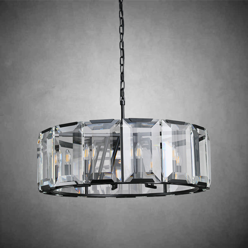Harfz Crystal Round Chandelier 31"