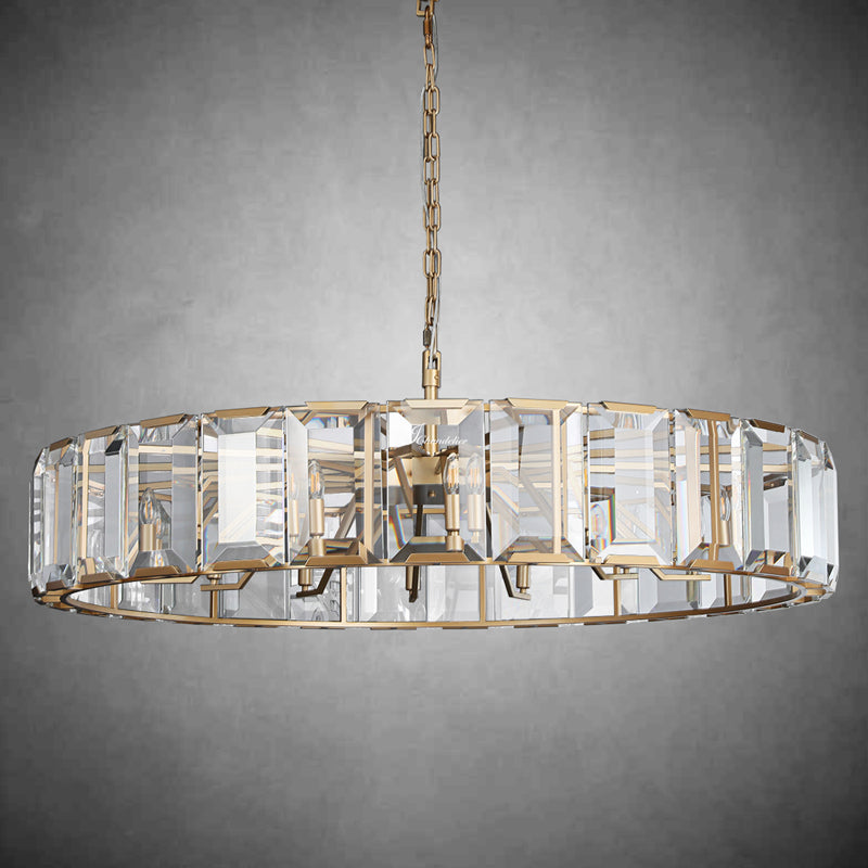 Harfz Crystal Round Chandelier 43"