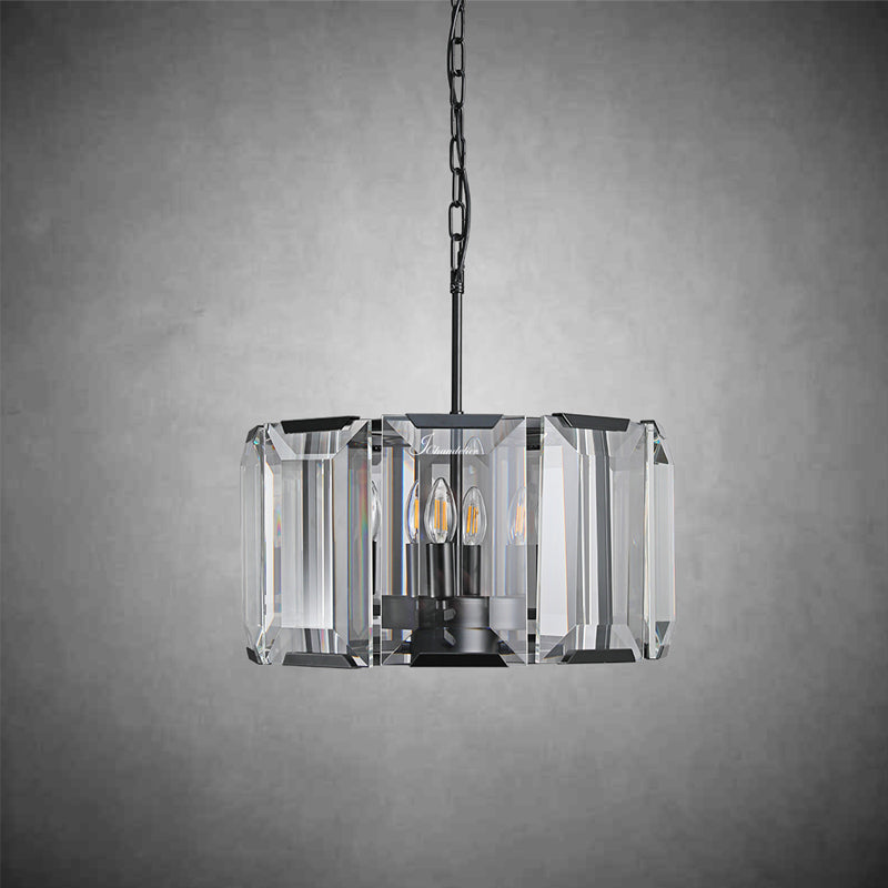 Harfz Crystal Round Chandelier 19"