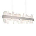 Acropolis 46in LED Linear Alabaster Chandelier - Brushed NickelJoyfuzzy