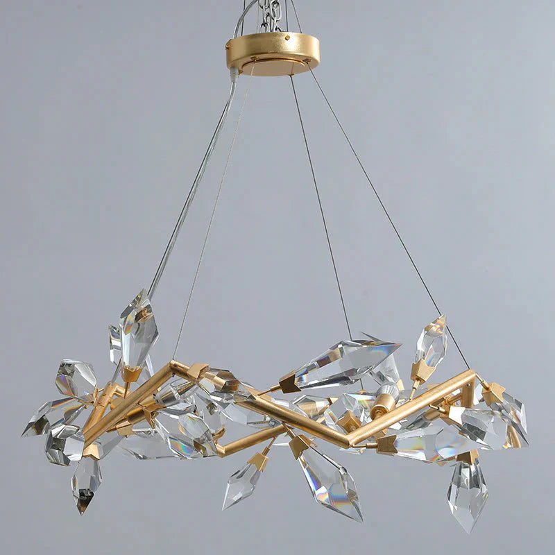 Addison 34" Crystal Chandelier - Joyfuzzy