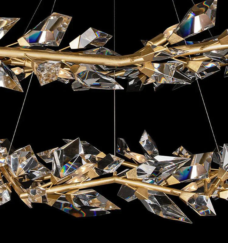 Addison 55" Round Crystal Chandelier - Joyfuzzy