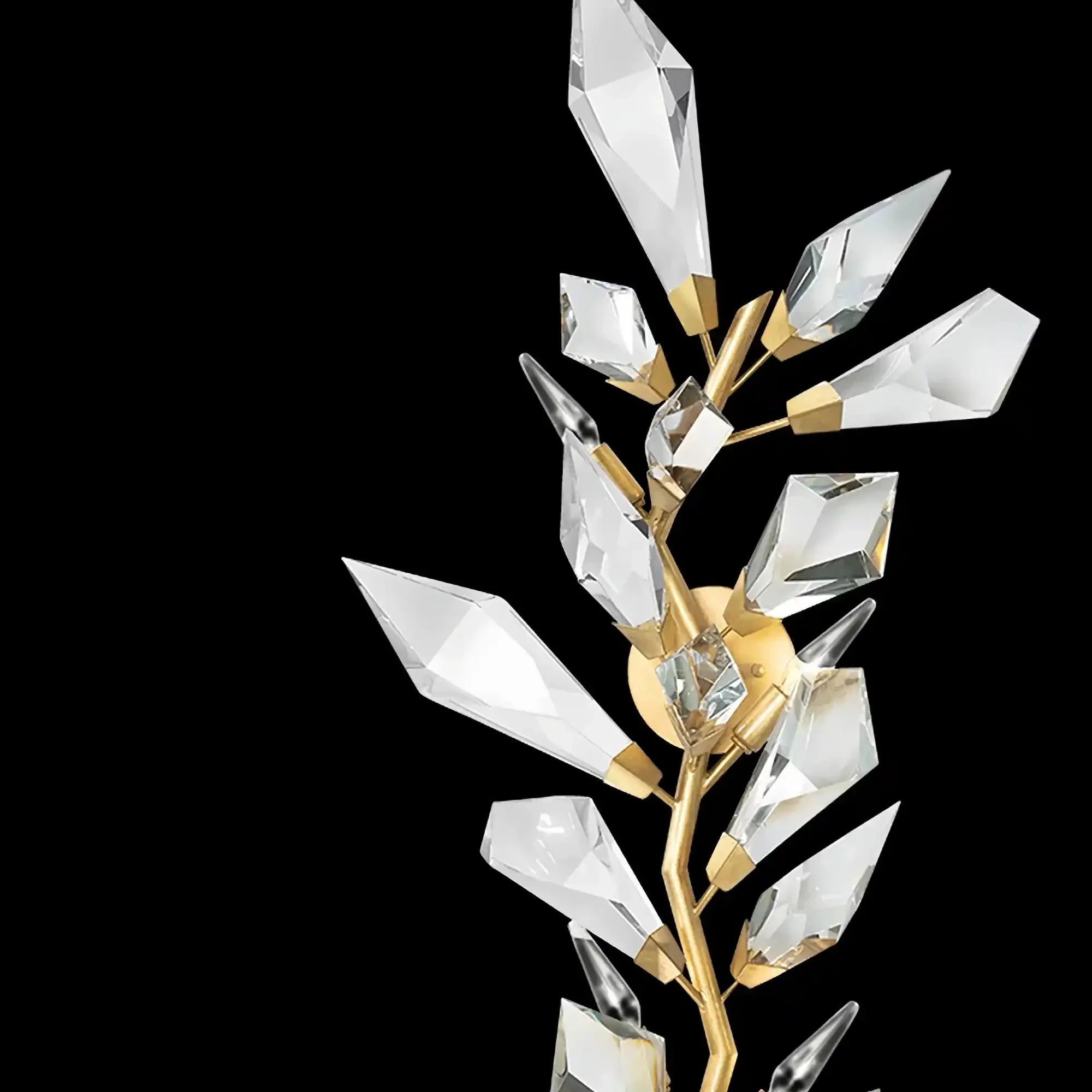 Addison 58" Gold&Silver Crystal Sconce - Joyfuzzy