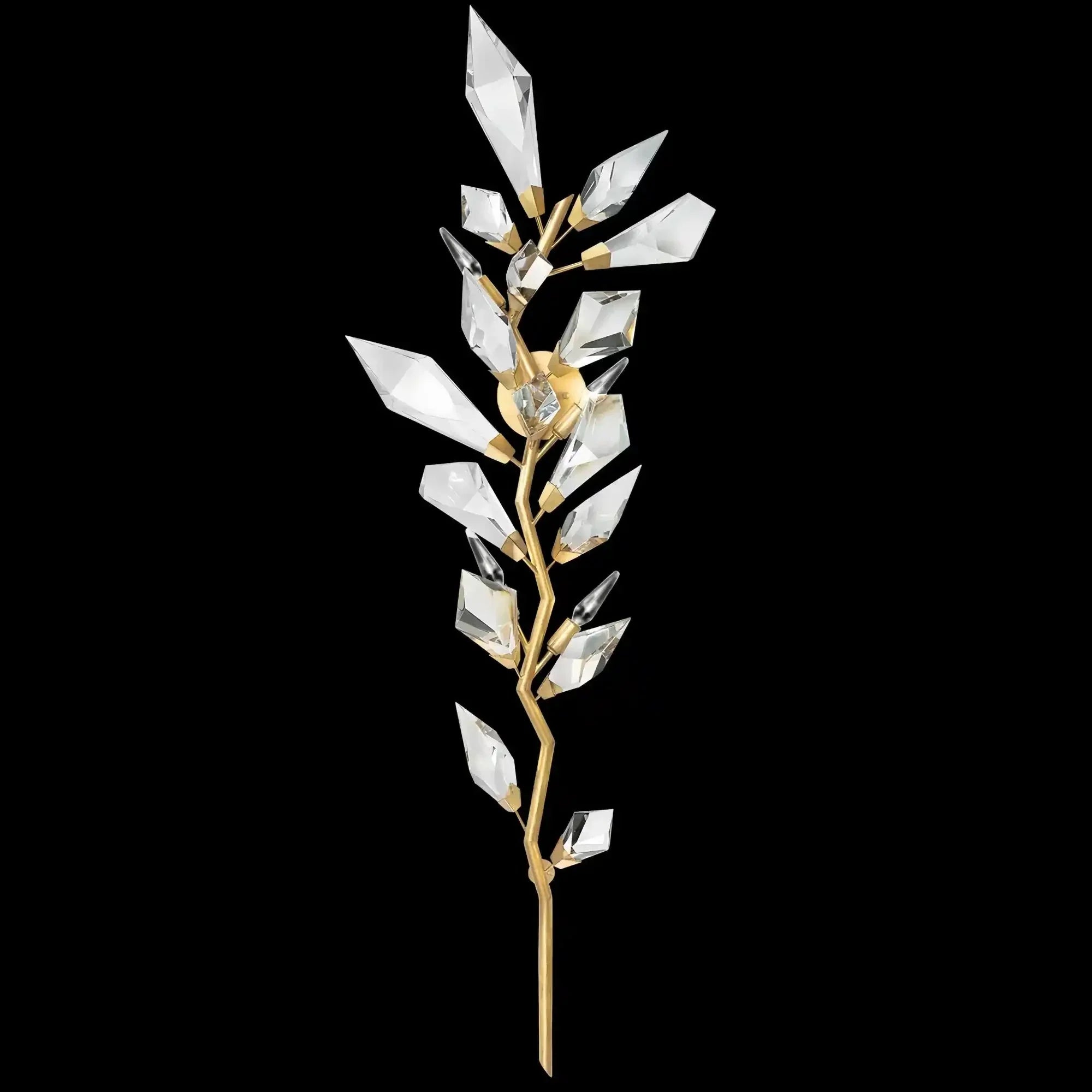 Addison 58" Gold&Silver Crystal Sconce - Joyfuzzy