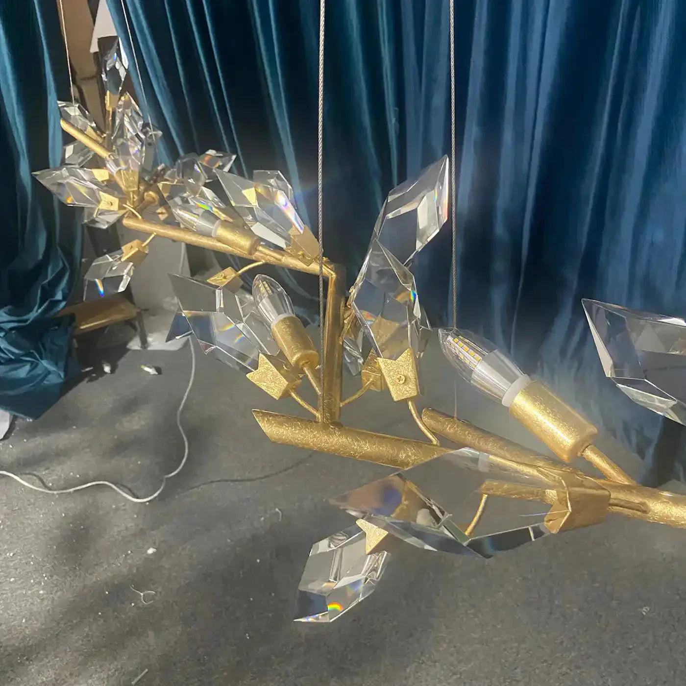 Addison 63.5" Linear Crystal Chandelier - Joyfuzzy