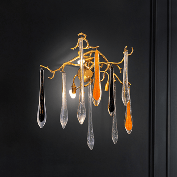 Agnes Branch Crystal Wall Sconce - SmallClearJoyfuzzy