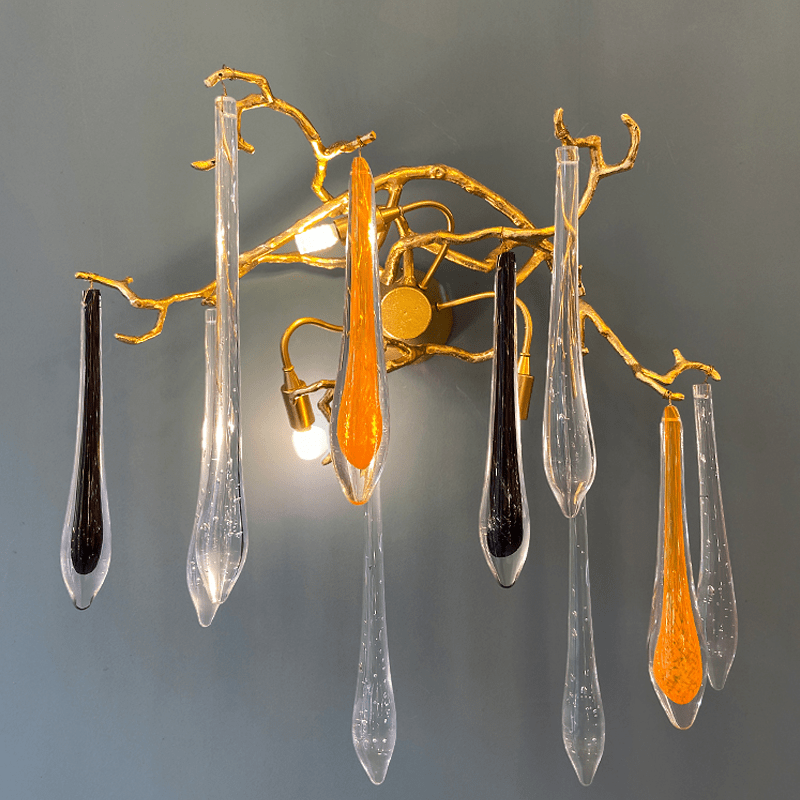 Agnes Branch Crystal Wall Sconce - MediumColorfulJoyfuzzy