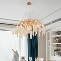Agnes Brass Branch Crystal Chandelier - 25.59