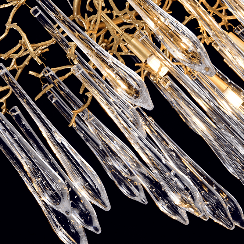 Agnes Round Branch Crystal Chandelier - 23.62" diamJoyfuzzy