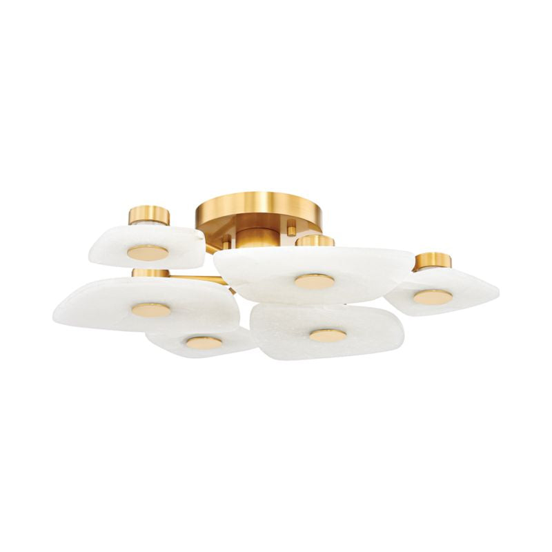 Alabaster 6 Lights Surface Ceiling Light