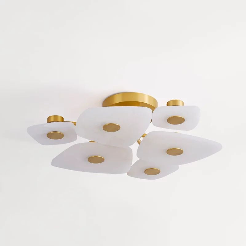 Alabaster 6 Lights Surface Ceiling Light