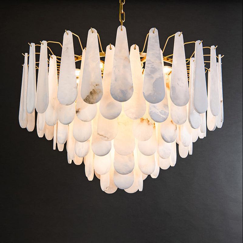 Alabaster Anne Foyer Art Chandelier - D 31.5"Joyfuzzy