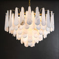 Alabaster Anne Foyer Art Chandelier - D 31.5