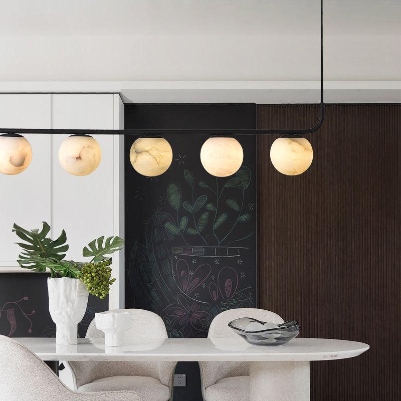 Alabaster Anne Island Chandelier 5 Lights - Joyfuzzy