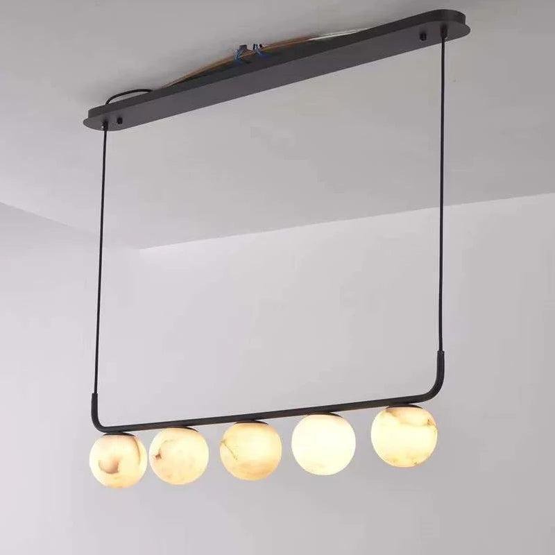 Alabaster Anne Island Chandelier 5 Lights - Joyfuzzy