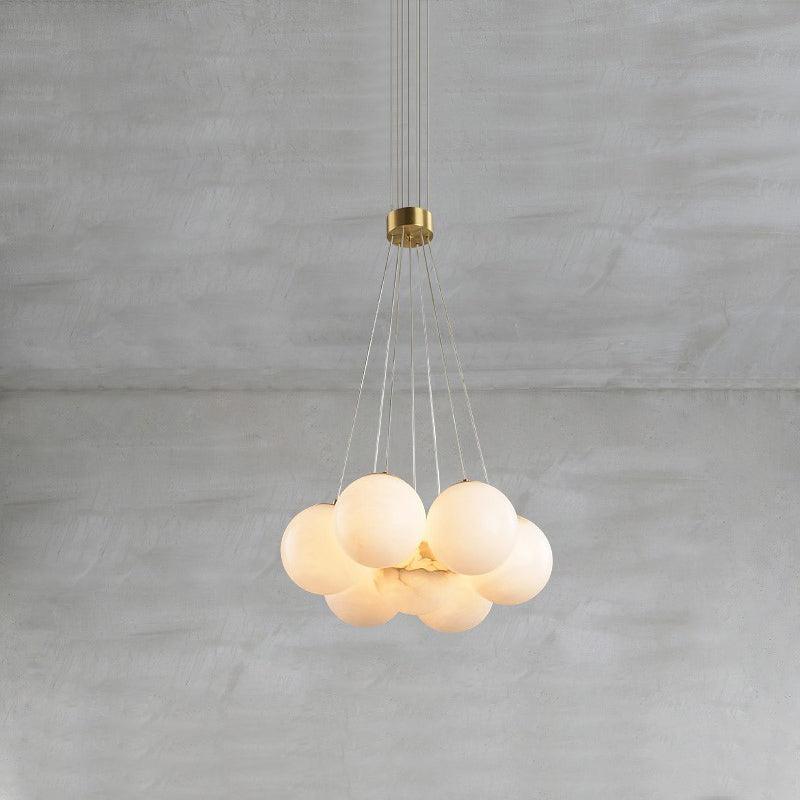 Alabaster Ceiling Pendant - 7 HEADS D 40CM X H 200CM / ∅ 15.7″ X H 78.7″Joyfuzzy