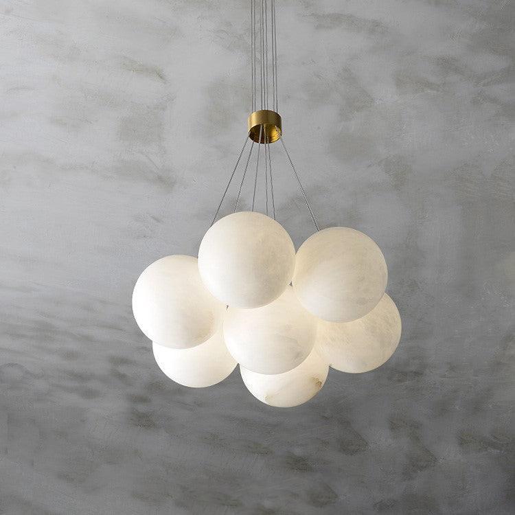 Alabaster Ceiling Pendant - 7 HEADS D 50CM X H 200CM / ∅ 19.7″ X H 78.7″Joyfuzzy