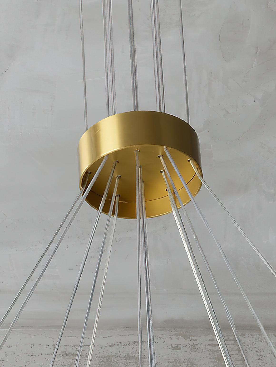 Alabaster Ceiling Pendant - 19 HEADS D 85CM X H 200CM / ∅ 33.5″ X H 78.7″Joyfuzzy